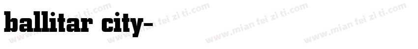 ballitar city字体转换